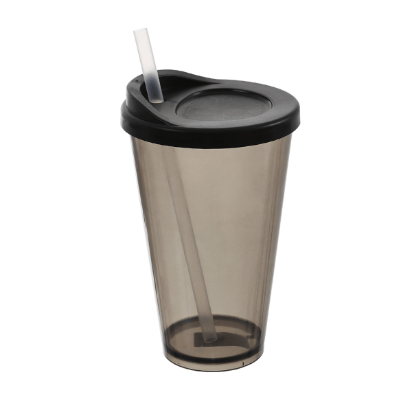 Copo com Tampa e Canudo 550ml